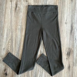 Rue21 Olive Green Ribbed Cotton Spandex Leggings Size XS